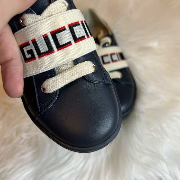 Gucci Kids ACE Sneakers Size 26 US 10 - Picture 5 of 13